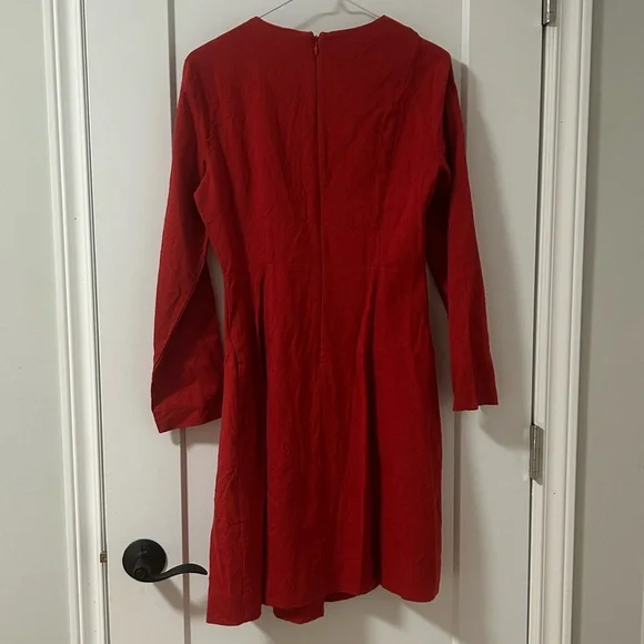 COS Red Wool Dress - Picture 4 of 9
